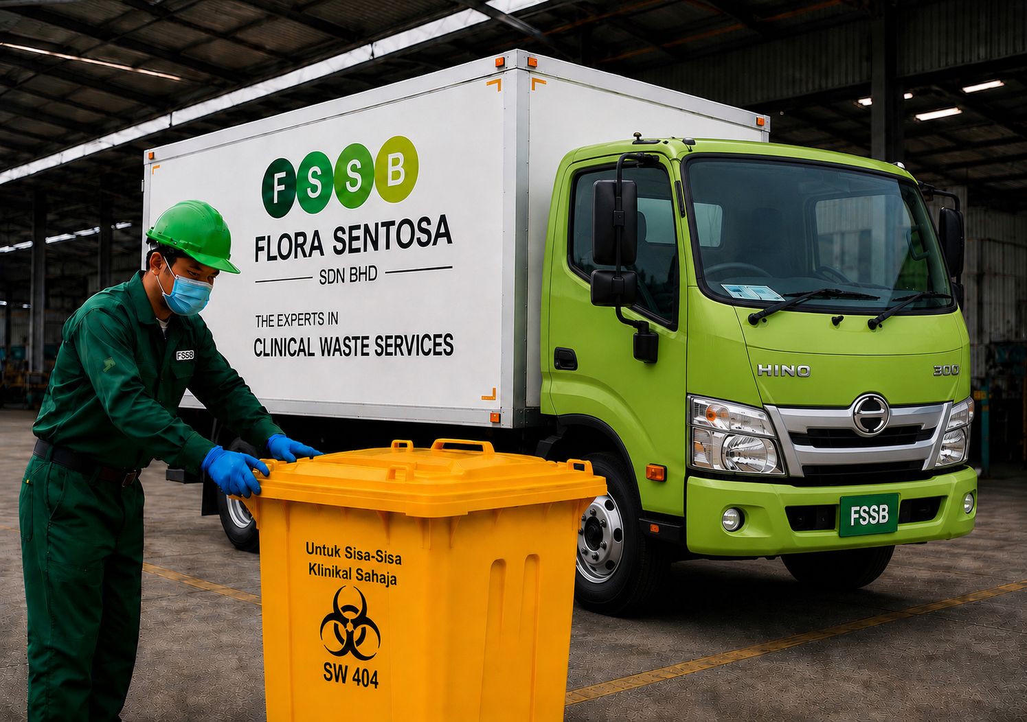 Flora Sentosa clinical waste handling team